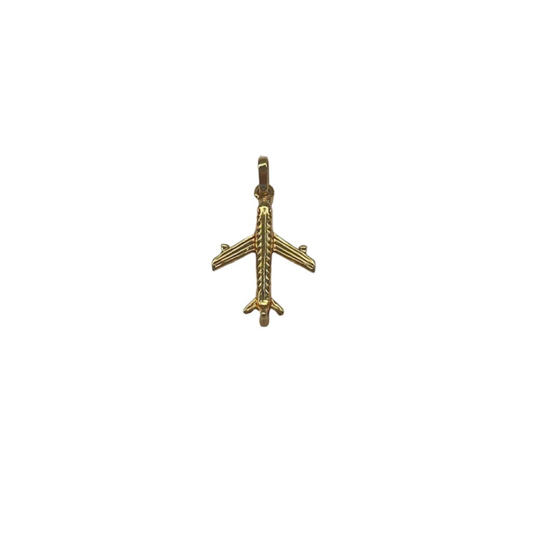Dije Avión Oro 18 Kilates