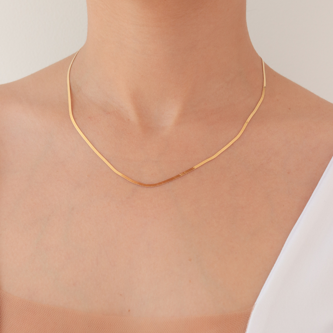 Cadena Tejido Egipcio Oro Italiano 18 Kilates Ley 750