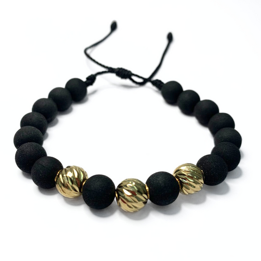 Pulsera 3 Esferas Diamantadas