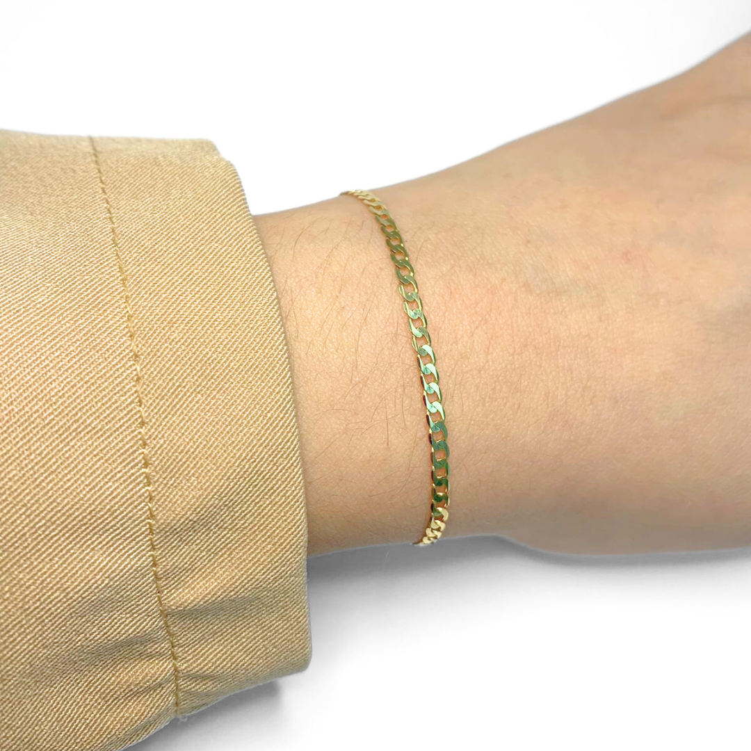 Pulsera Cubana Plana
