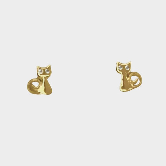 Topos Gato Oro 18 Kilates