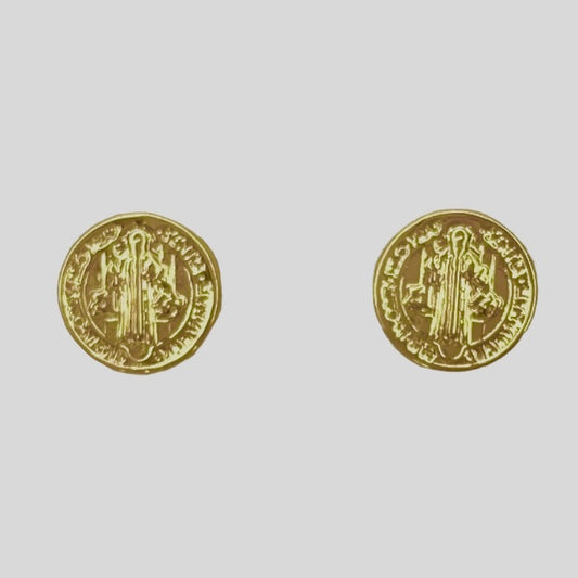 Topos medalla San Benito Oro 18 Kilates