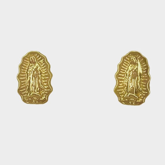 Topos medalla Virgen Guadalupe Oro 18 Kilates